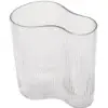 Figure-8 Clear Ribbed Vase - Image 2