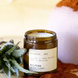 Etikette Soy Candle - Cactus Flower