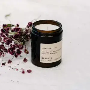 Etikette Soy Candle - Lily, Rose & Ruby Plum