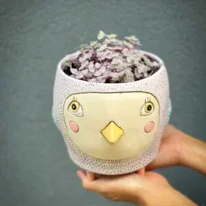 Pink Panther with Birdie Planter